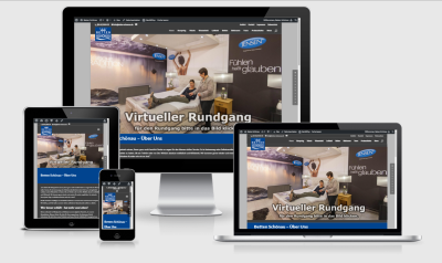 Betten Schönau - Unsere neue Website jetzt auch mit dem Smartphone erreichbar